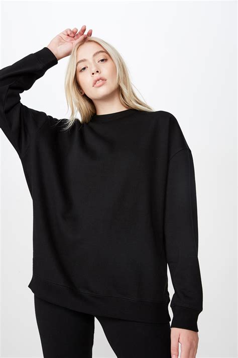 crewneck oversized sweater|women's classic crew neck sweaters.